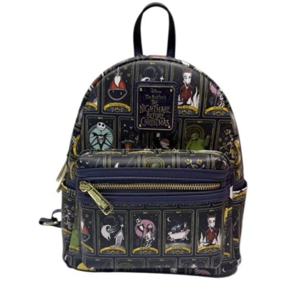 Loungefly Disney Nightmare Before Christmas Tarot Mini Backpack All Over Print